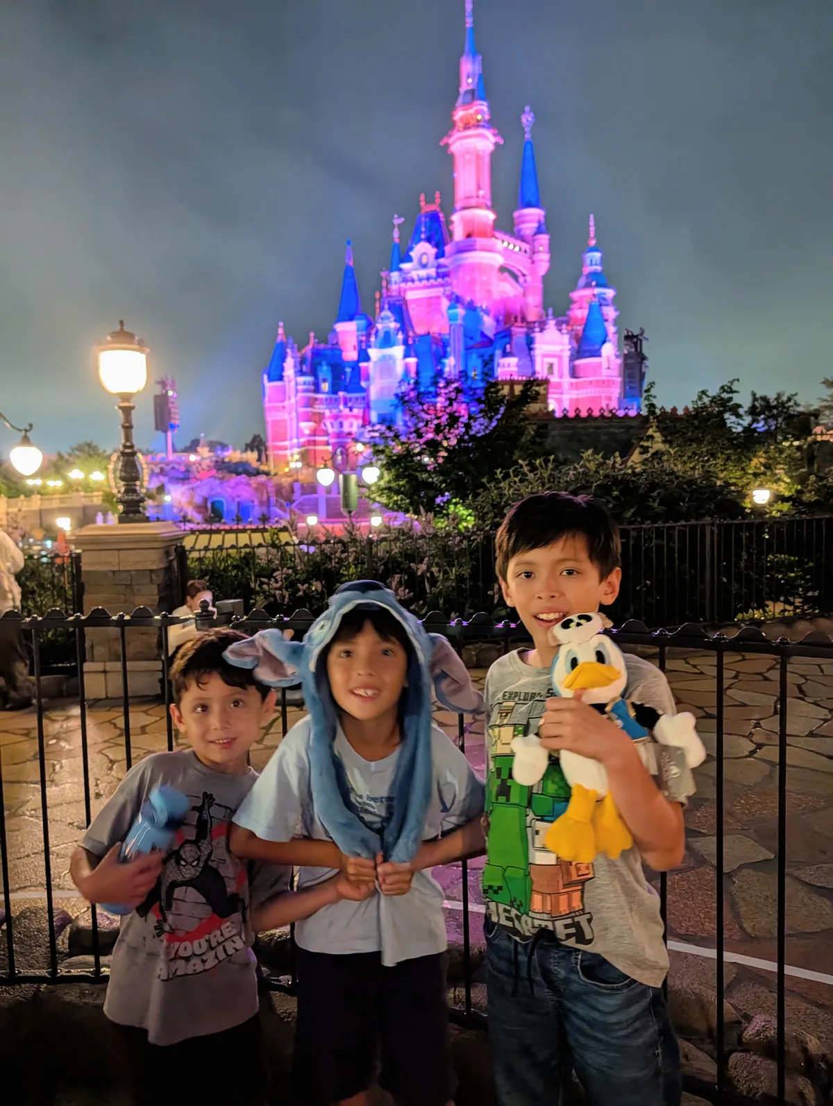 greg's family on their Shanghai Disney trip